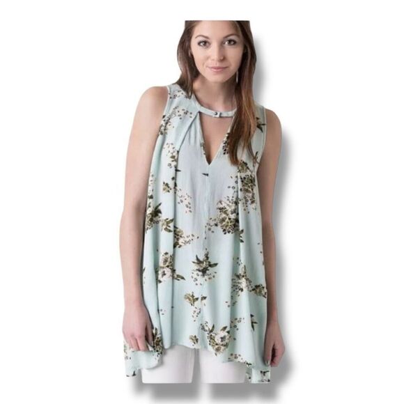Free People Tree Swing Tree Swing Floral Tunic Size Small - Picture 1 of 7